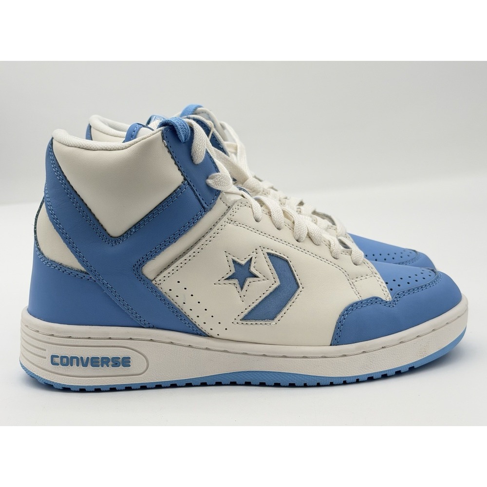 Men's Size 10.5 - Converse Weapon Mid 90's UNC Light Blue White A10597C